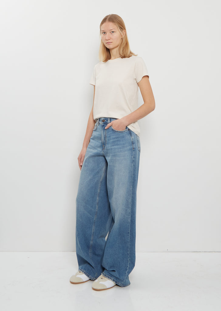 Roomy Cotton Jean — Light Ash Blue