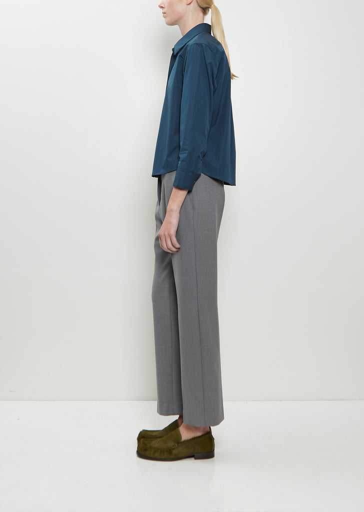 Clavini Bis Cotton Shirt — Petrol