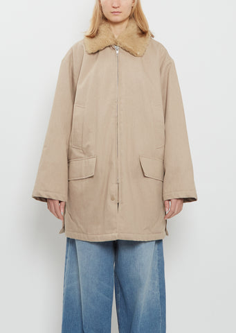 Wool Neck Cotton Parka