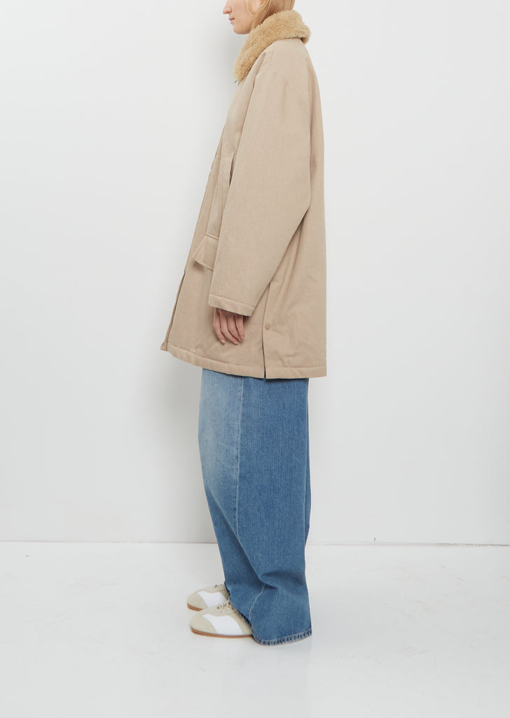 Wool Neck Cotton Parka
