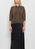 Elbow V-Neck Cashmere Sweater