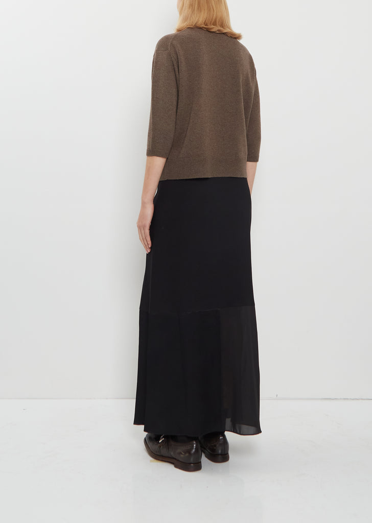 Elbow V-Neck Cashmere Sweater