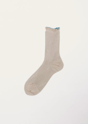 Organic Plain Knitted Socks — Mocha