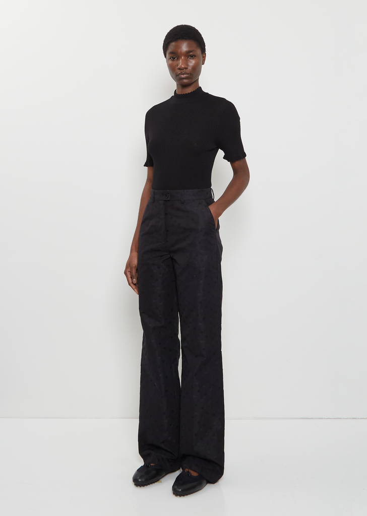 Sonja Floral Jacquard Trousers