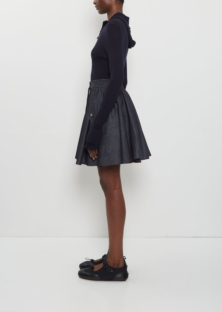 Cici Cotton Denim Skirt