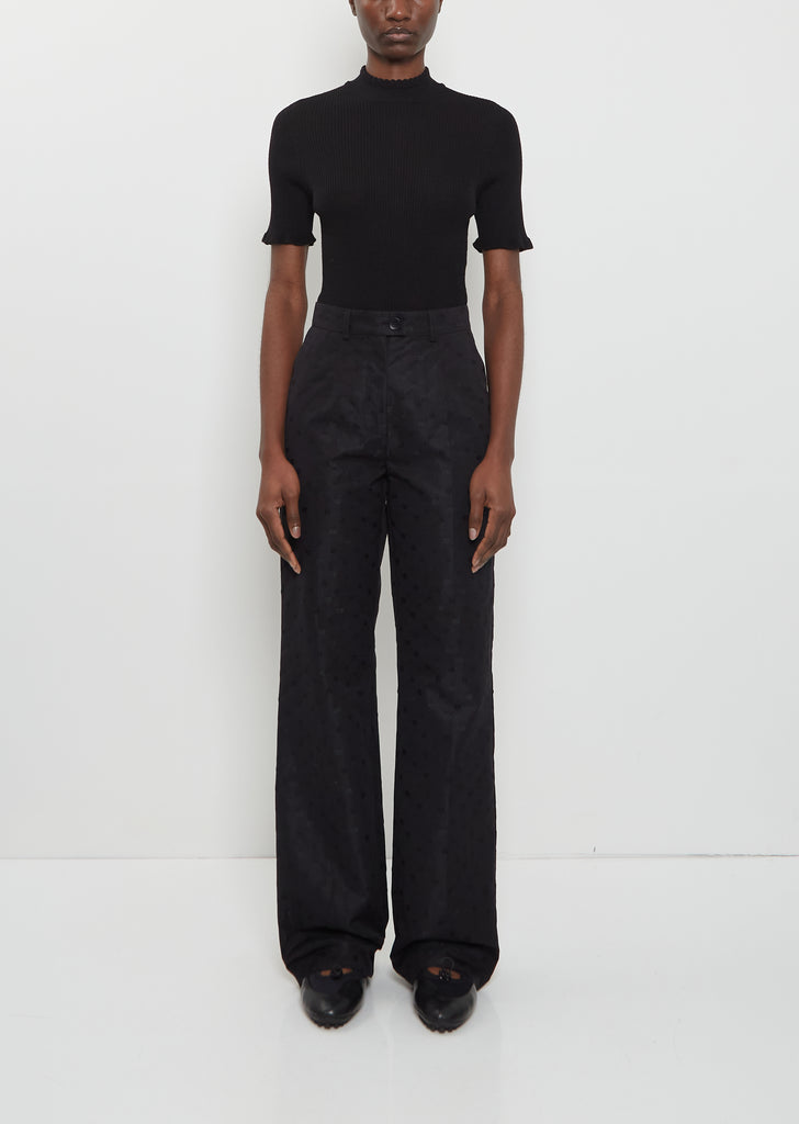 Sonja Floral Jacquard Trousers