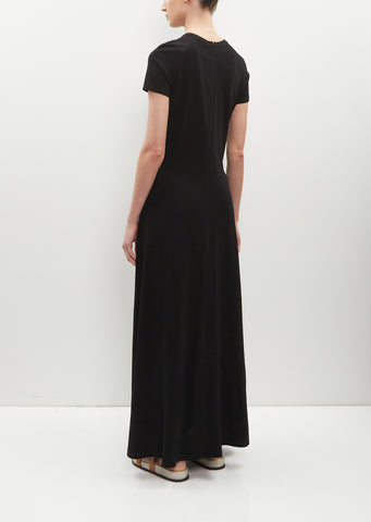 Fluid Stretch Viscose Jersey Dress La Garonne Fluid Stretch Viscose Jersey Dress La Garonne