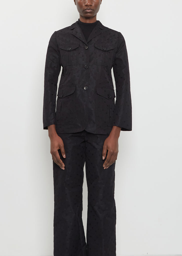 Karina Floral Jacquard Blazer