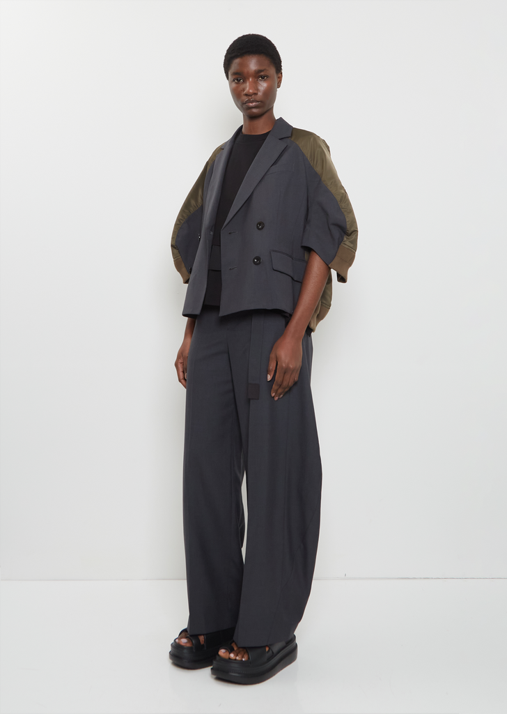 Suiting x Nylon Twill Blazer