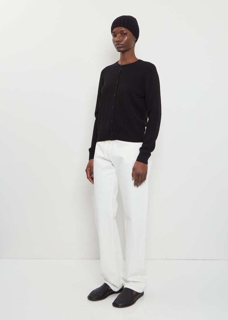 Paula Cashmere Beanie — Black