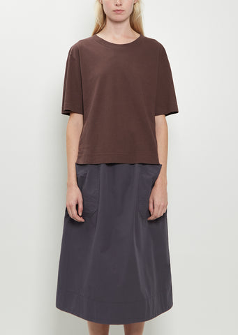Simple Cotton Linen T-Shirt — Grape