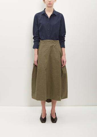 Moon Cotton Skirt — Olive