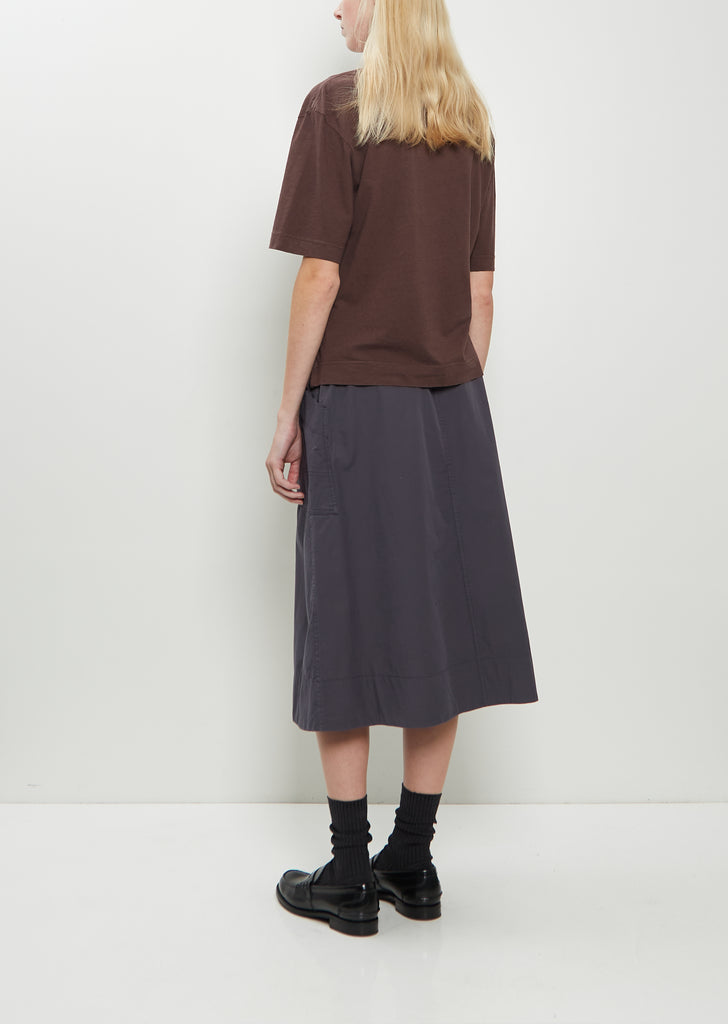 Simple Cotton Linen T-Shirt — Grape