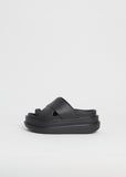 Foam Multiple Sole Sandals — Black