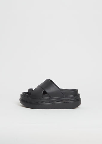 Foam Multiple Sole Sandals — Black