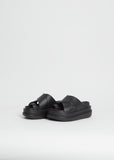 Foam Multiple Sole Sandals — Black