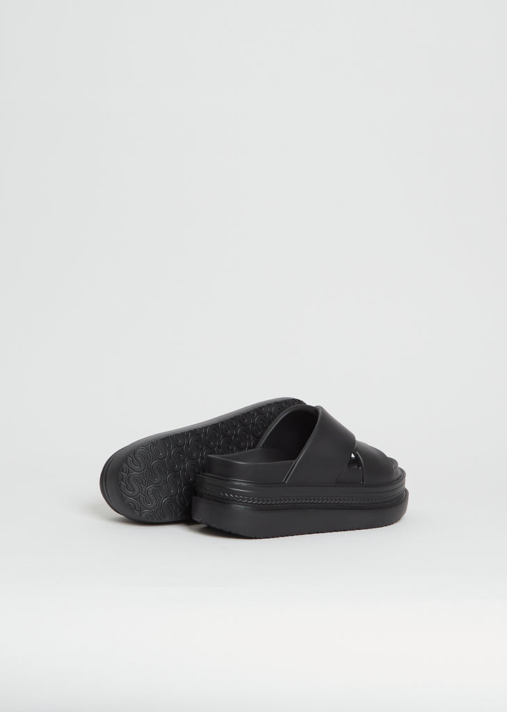 Foam Multiple Sole Sandals — Black