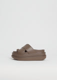Foam Multiple Sole Sandals — Brown