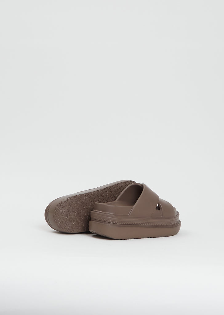 Foam Multiple Sole Sandals — Brown