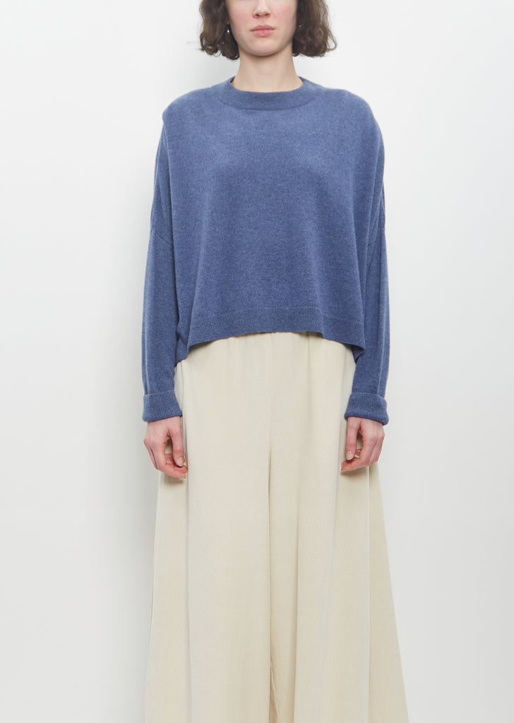 Cashmere Chunky Sweater — Denim