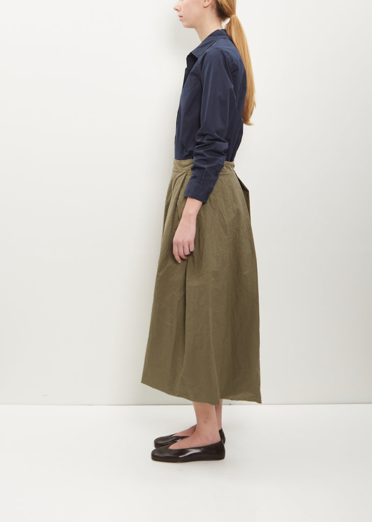 Moon Cotton Skirt — Olive
