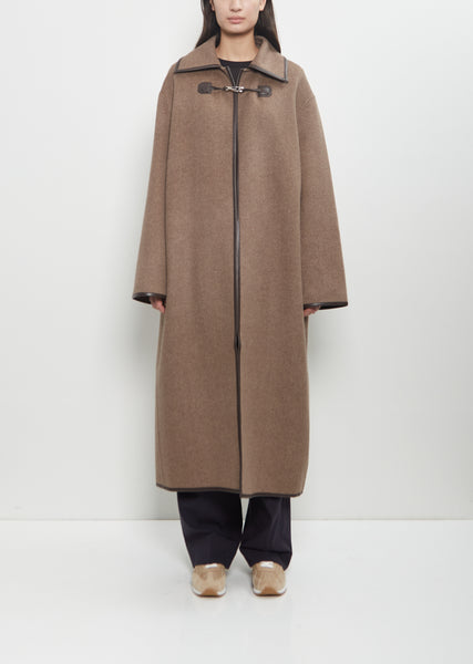 Wool Double Clasp Coat – La Garçonne