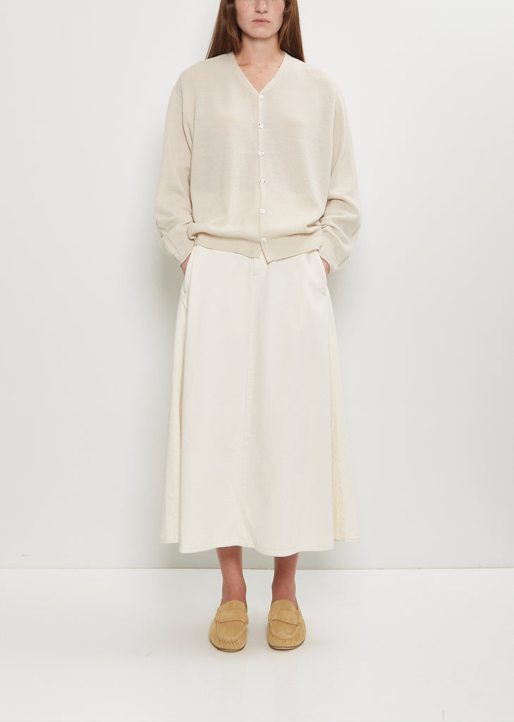 Natural Denim Skirt — Off White