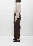 Two Tuck Easy Trousers — Grey Khaki