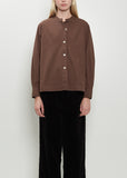 Collarless Cotton Shirt