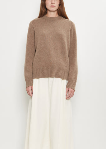 Baltra Cashmere Sweater — Taupe Melange