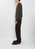 BF R-Neck Cashmere Sweater Mono — Black Olive