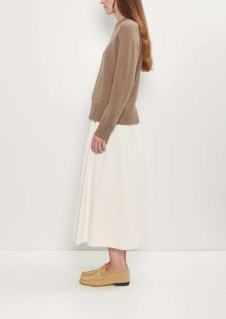 Baltra Cashmere Sweater — Taupe Melange