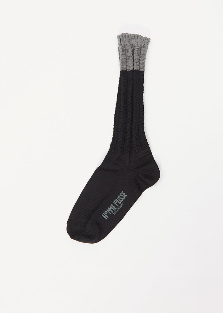 Churros Socks — Charcoal