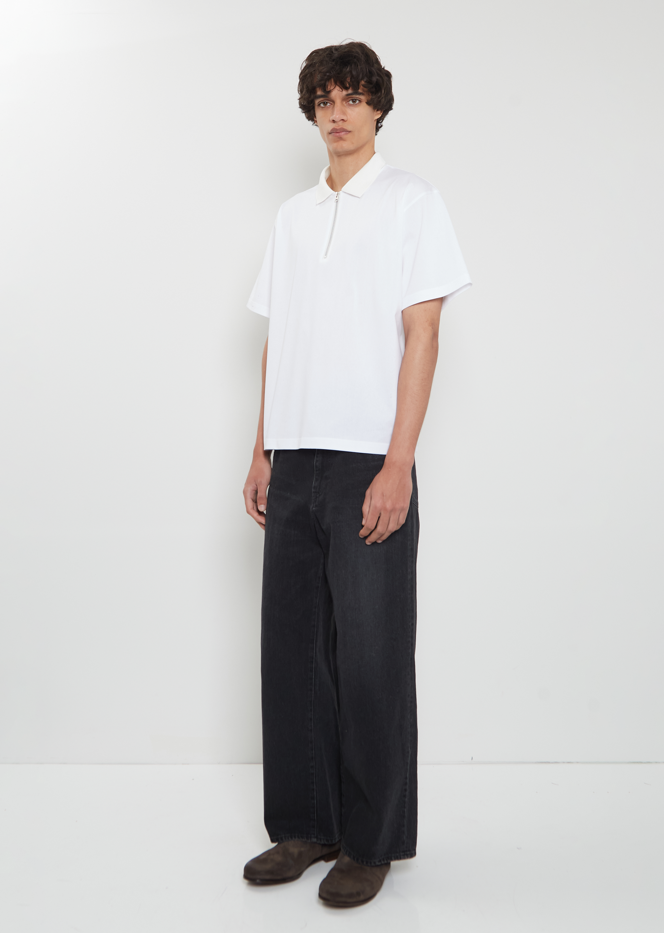 Cotton Jersey Polo Shirt – La Garçonne Cotton Jersey Polo Shirt – La Garçonne