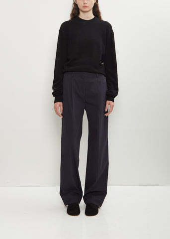 Cotton Slanted Pocket Trousers