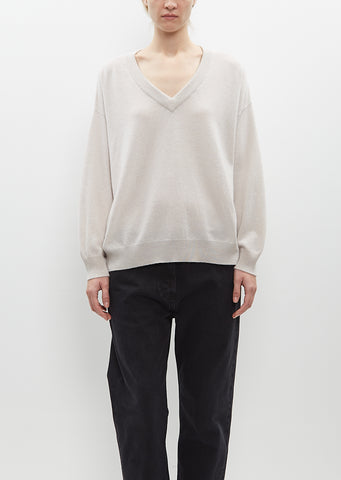 Jade V-Neck Sweater — Haze