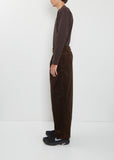 Cotton Corduroy Pants — Dark Brown