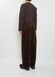 Cotton Corduroy Pants — Dark Brown