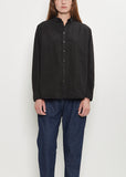 Typewriter Cotton Shirt — Black