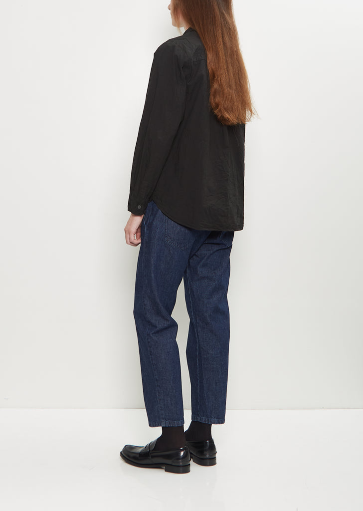 Typewriter Cotton Shirt — Black