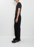 Cotton Corduroy Pants — Black