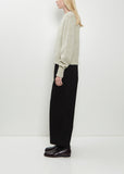 Seamless Crew Neck Wool Sweater