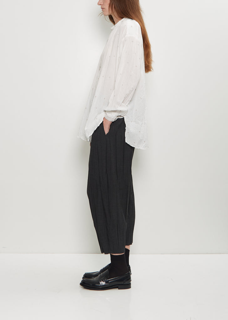Cotton Cut Dobby Gathered Blouse