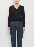 Julio Cashmere V-Neck Sweater — Black