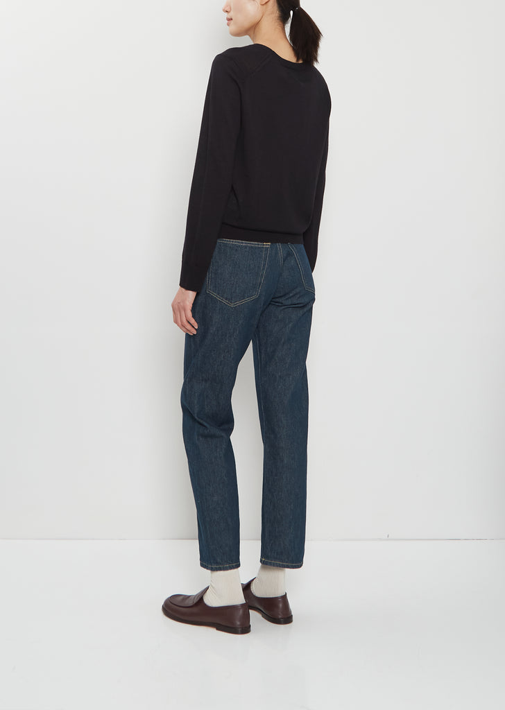 Julio Cashmere V-Neck Sweater — Black