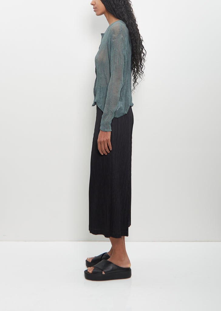 Poly Thicker Bottoms 1 Wide Leg Pants