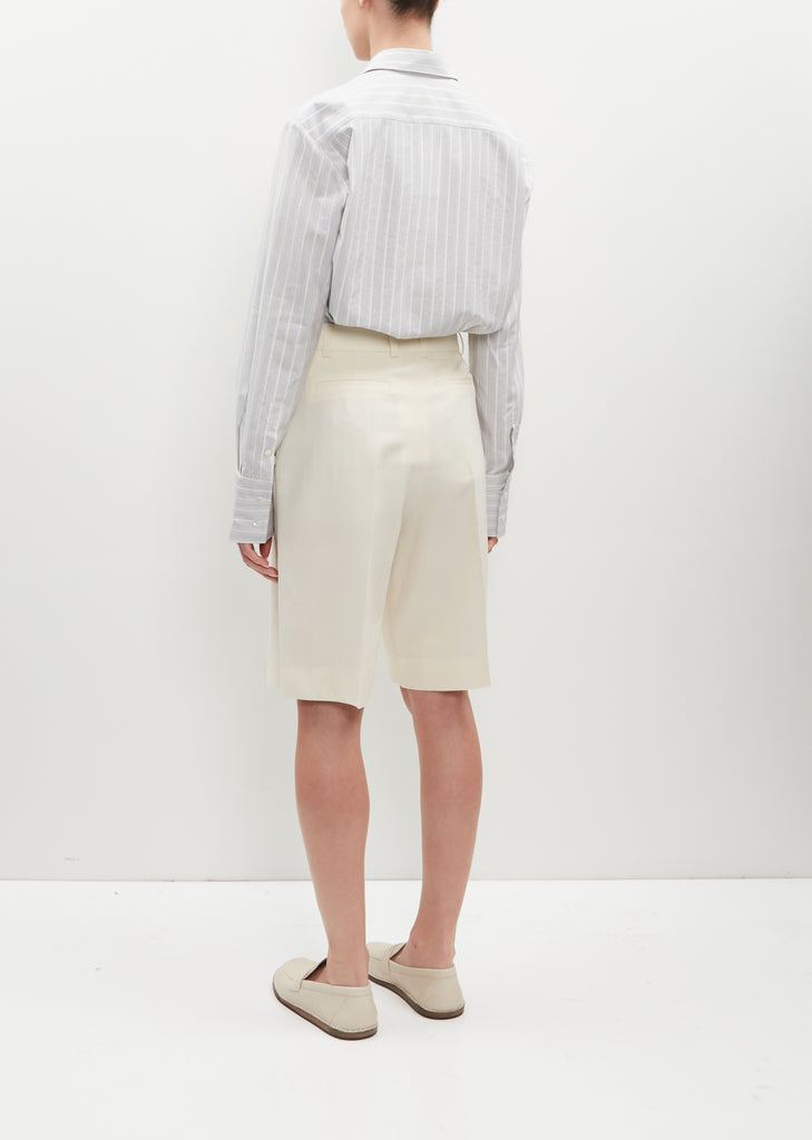 Frankie Wool Shorts — Off White