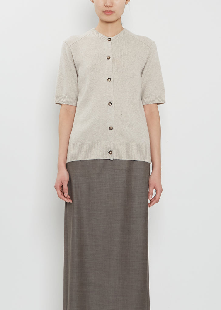 Jodi Cashmere Short-Sleeve Cardigan