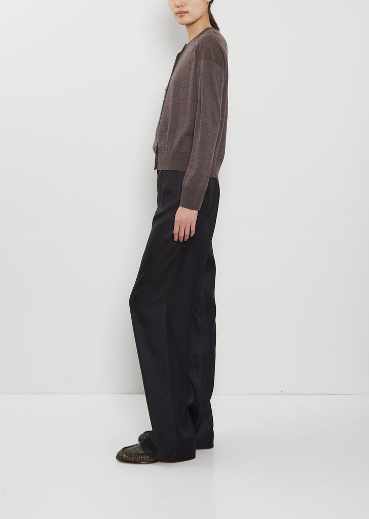 Kita Fine Cashmere Cardigan — Brown Melange