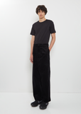 Cotton Corduroy Pants — Black